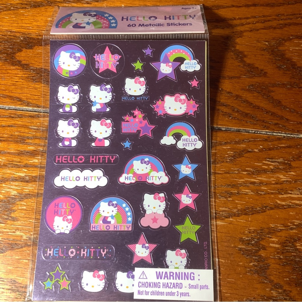 Hello Kitty Metallic sticker sheet